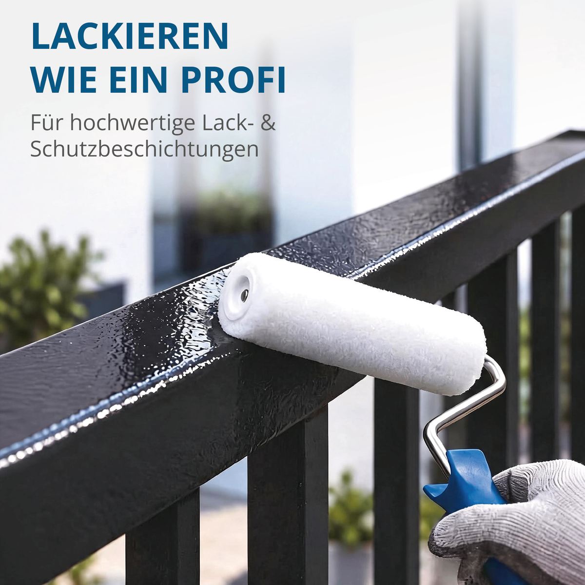 Derendo® Farbwalze MagicFelt 10 cm – für hochwertige Lack- & Rostschutzbeschichtungen Kleinflächenwalze