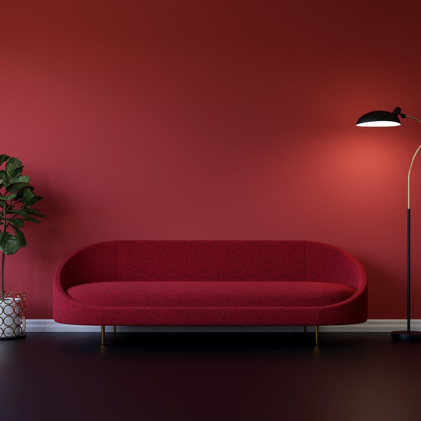 Derendo Exklusive Wandfarbe Samt Rubin - 4251604928542 - Derendo