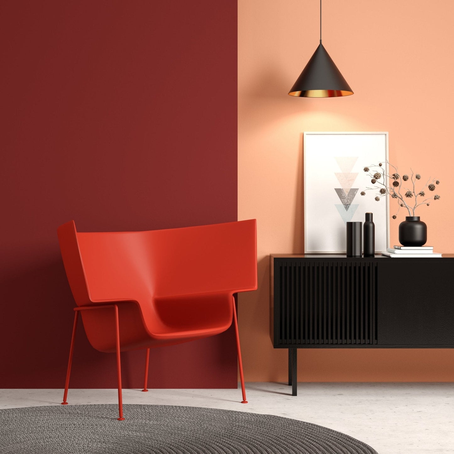 Derendo Exklusive Wandfarbe Samt Rubin - 4251604928542 - Derendo
