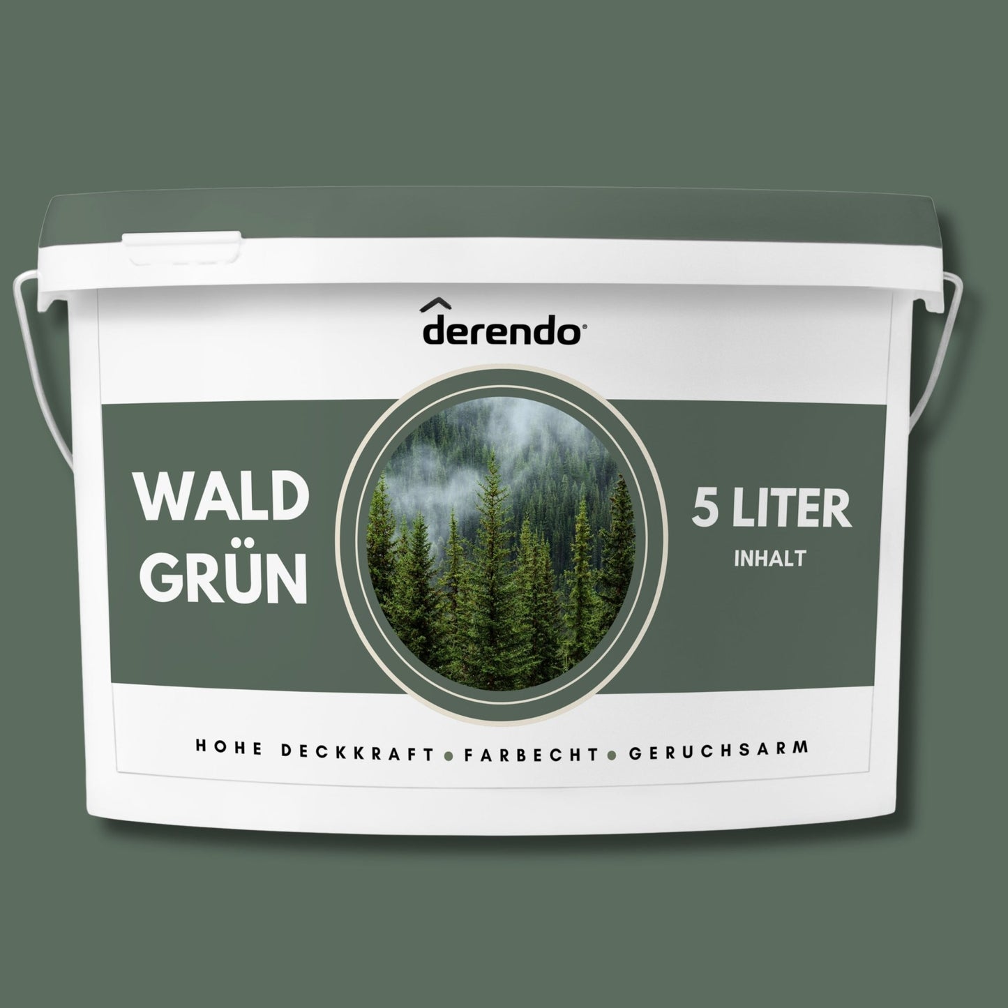 Derendo Exklusive Wandfarbe Waldgrün - 4251604928368 - Derendo