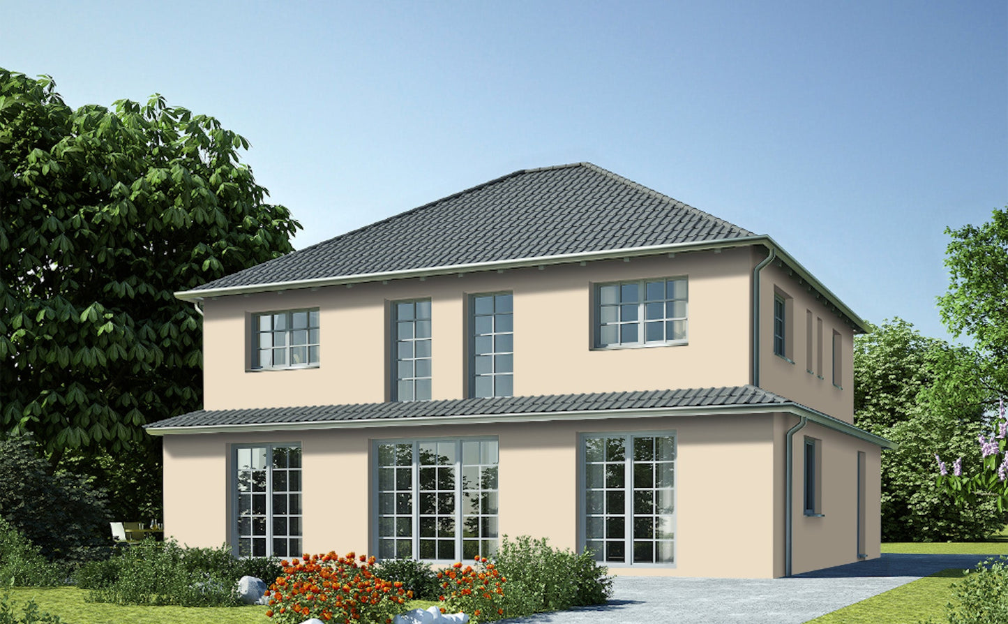 Derendo Fassadenfarbe Cremefarben mit EXTRA Wetterschutz - 4251604919212 - Derendo