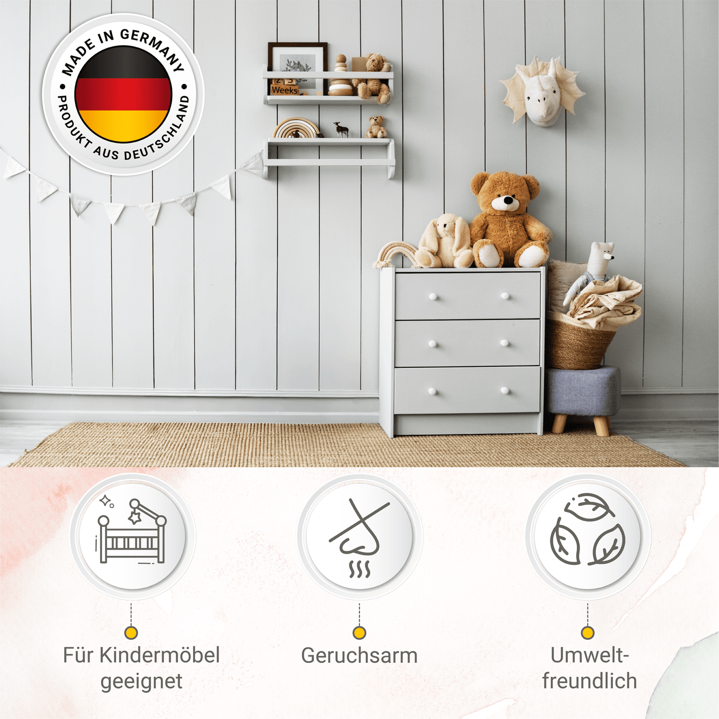 Derendo® Möbelfarbe Altweiss 750ml – Möbelfarbe ohne Schleifen in – Produktbild von Derendo