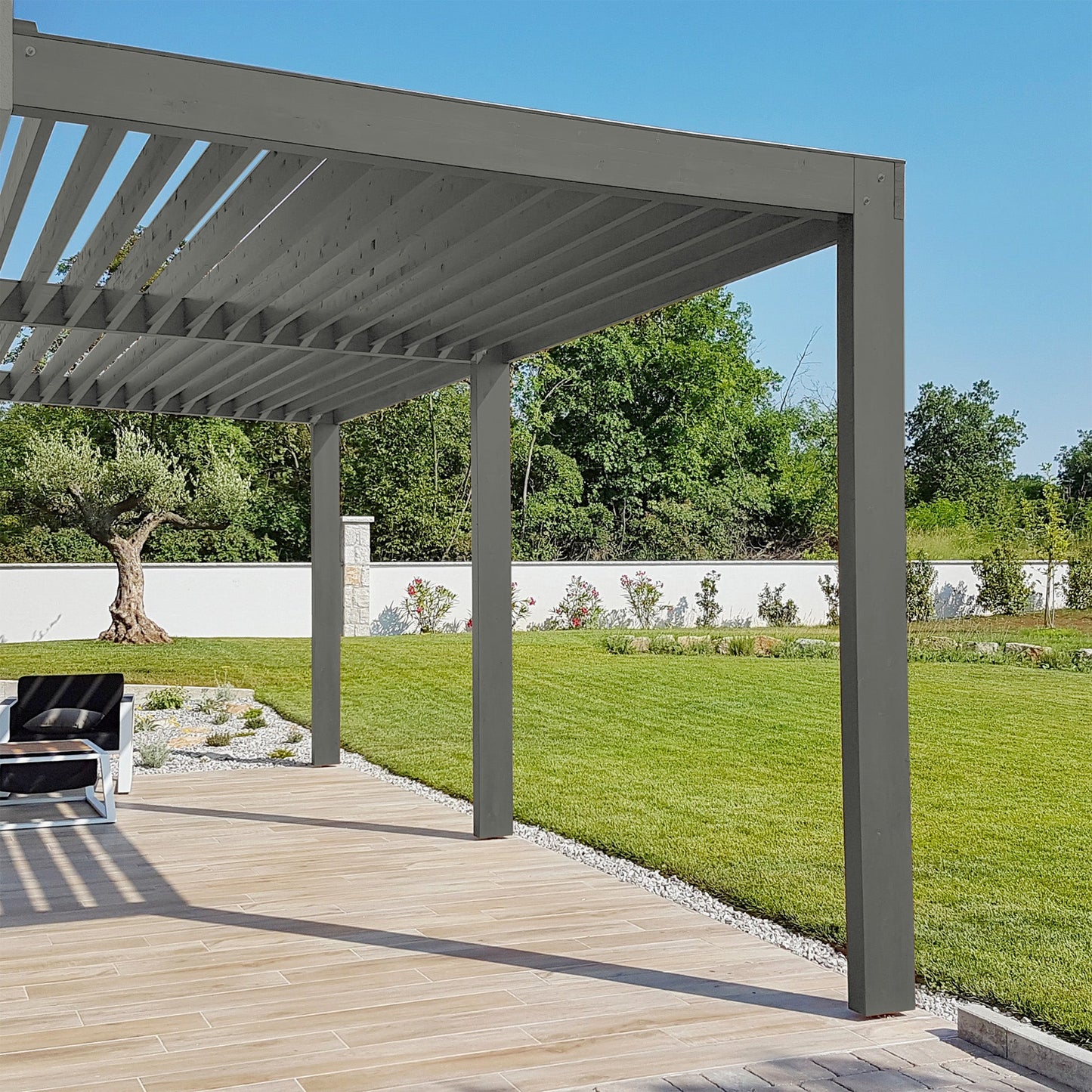 Derendo Wetterschutz Holzfarbe Grau Steingrau - 4251604929471 - Derendo
