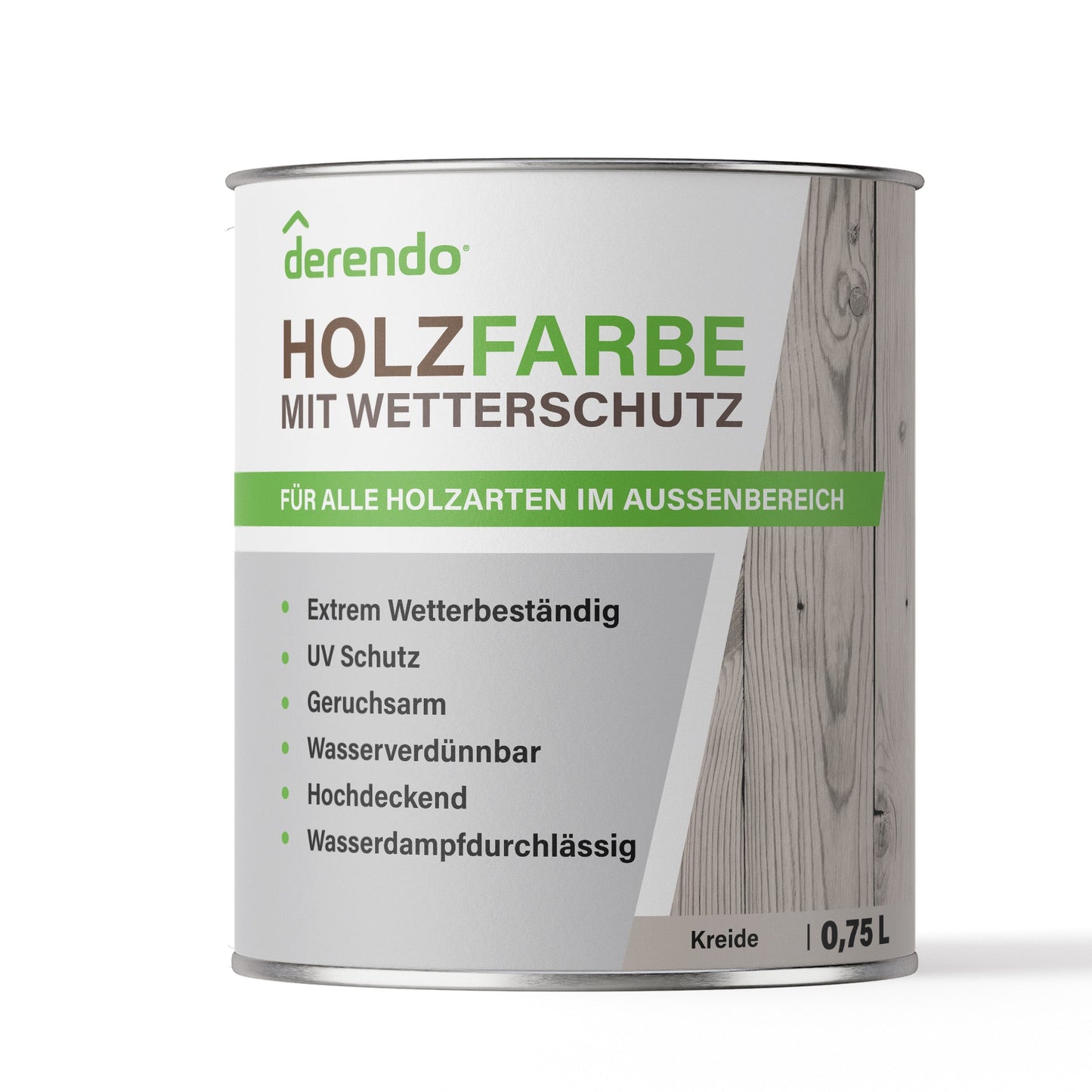 Derendo Wetterschutz Holzfarbe Kreide - 4251604929532 - Derendo