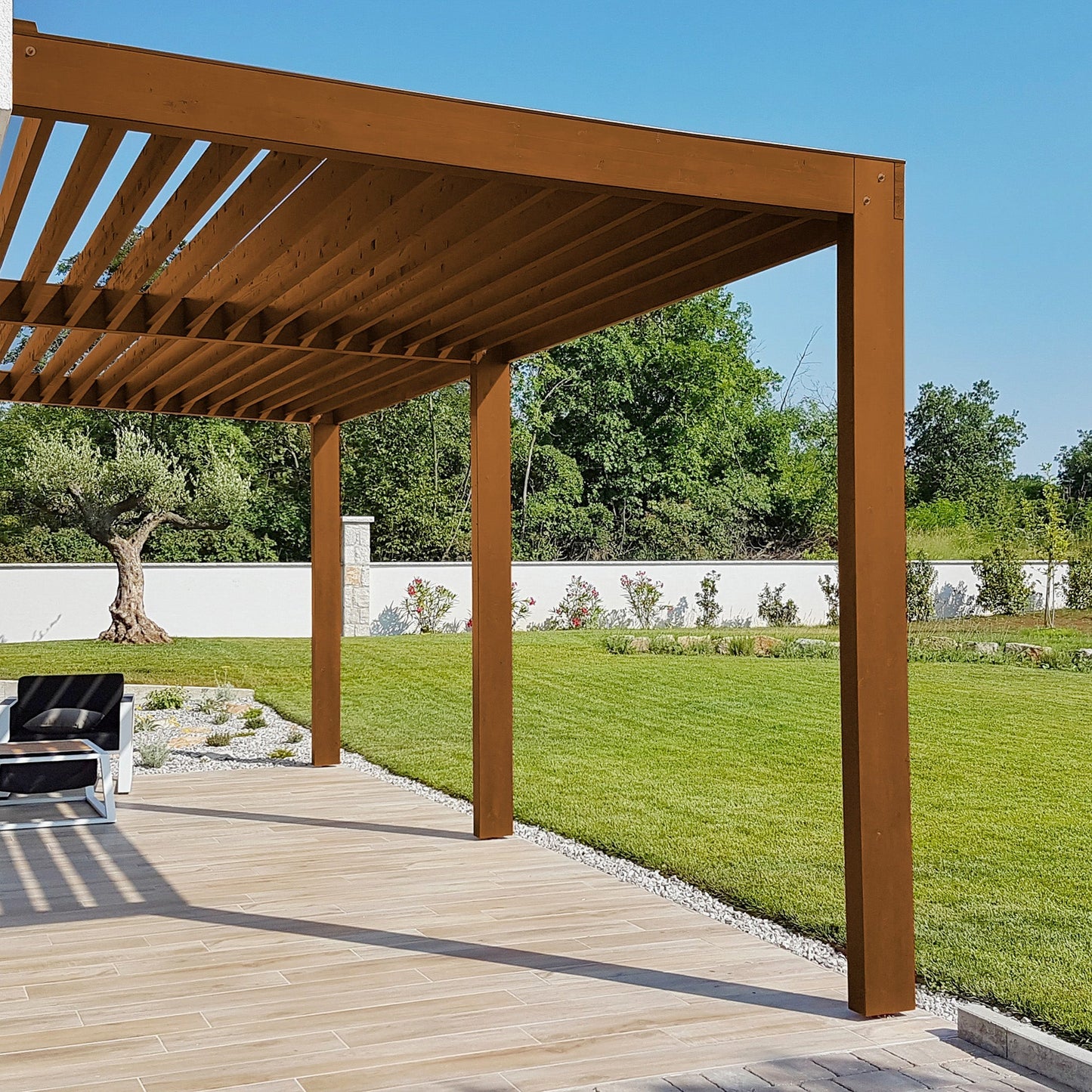 Derendo Wetterschutz Holzfarbe lehmbraun RAL 8003 - 4251604913456 - Derendo