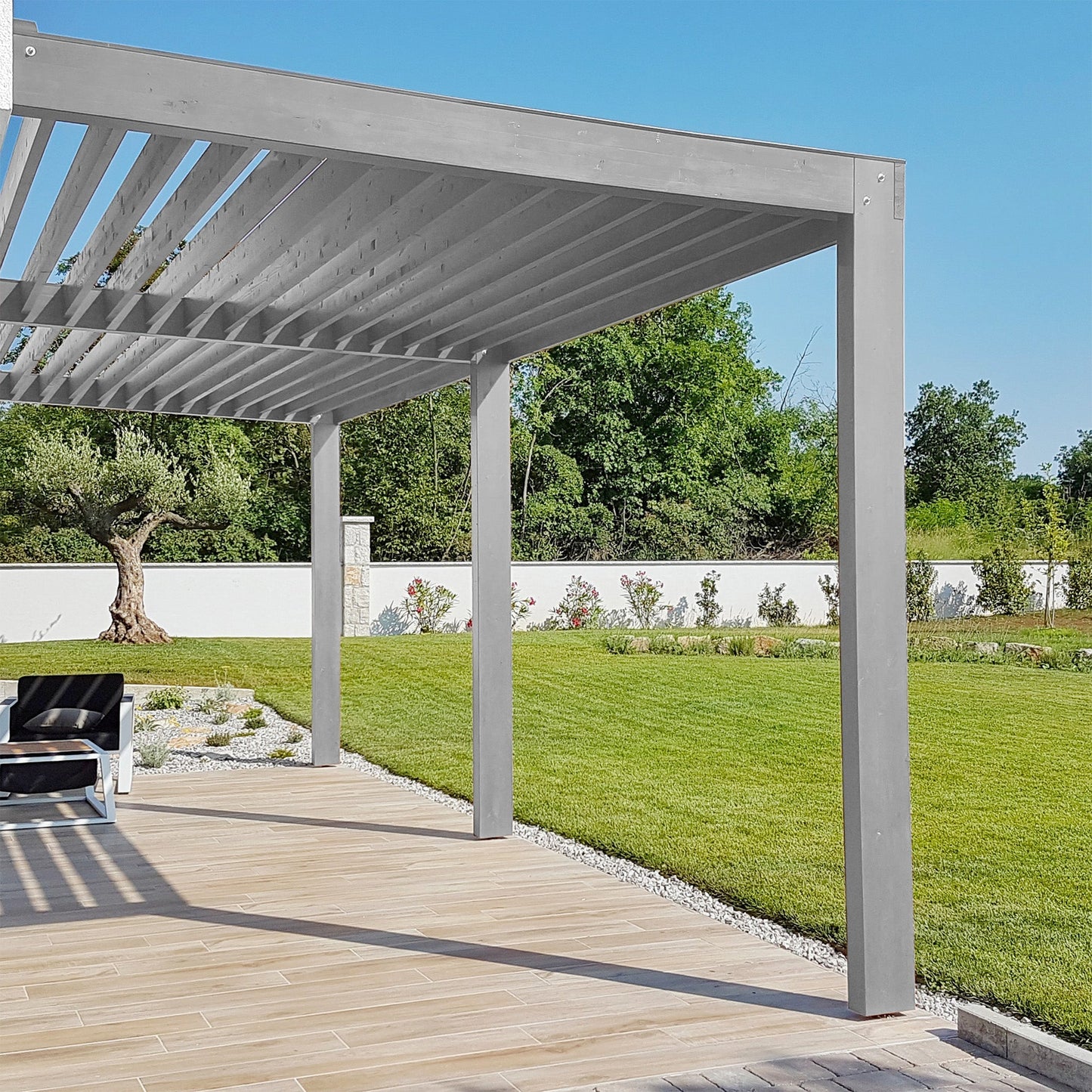 Derendo Wetterschutz Holzfarbe Lichtgrau RAL 7035 - 4251604913142 - Derendo