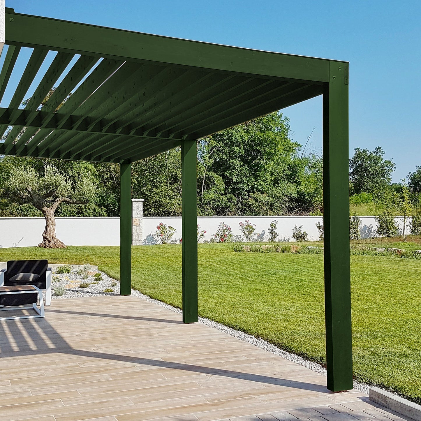 Derendo Wetterschutz Holzfarbe moosgrün RAL 6005 - 4251604913395 - Derendo