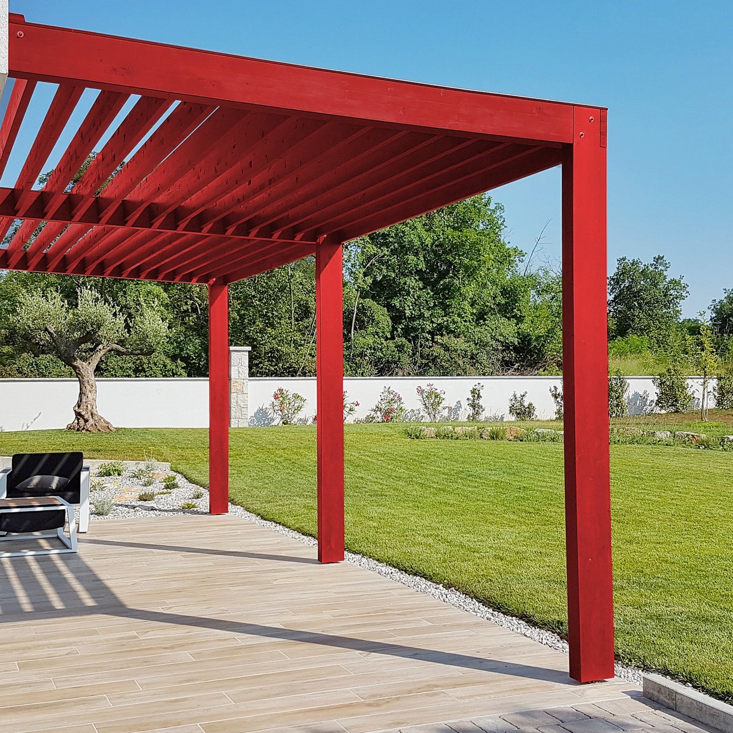 Derendo Wetterschutz Holzfarbe verkehrsrot RAL 3020 - 4251604913234 - Derendo