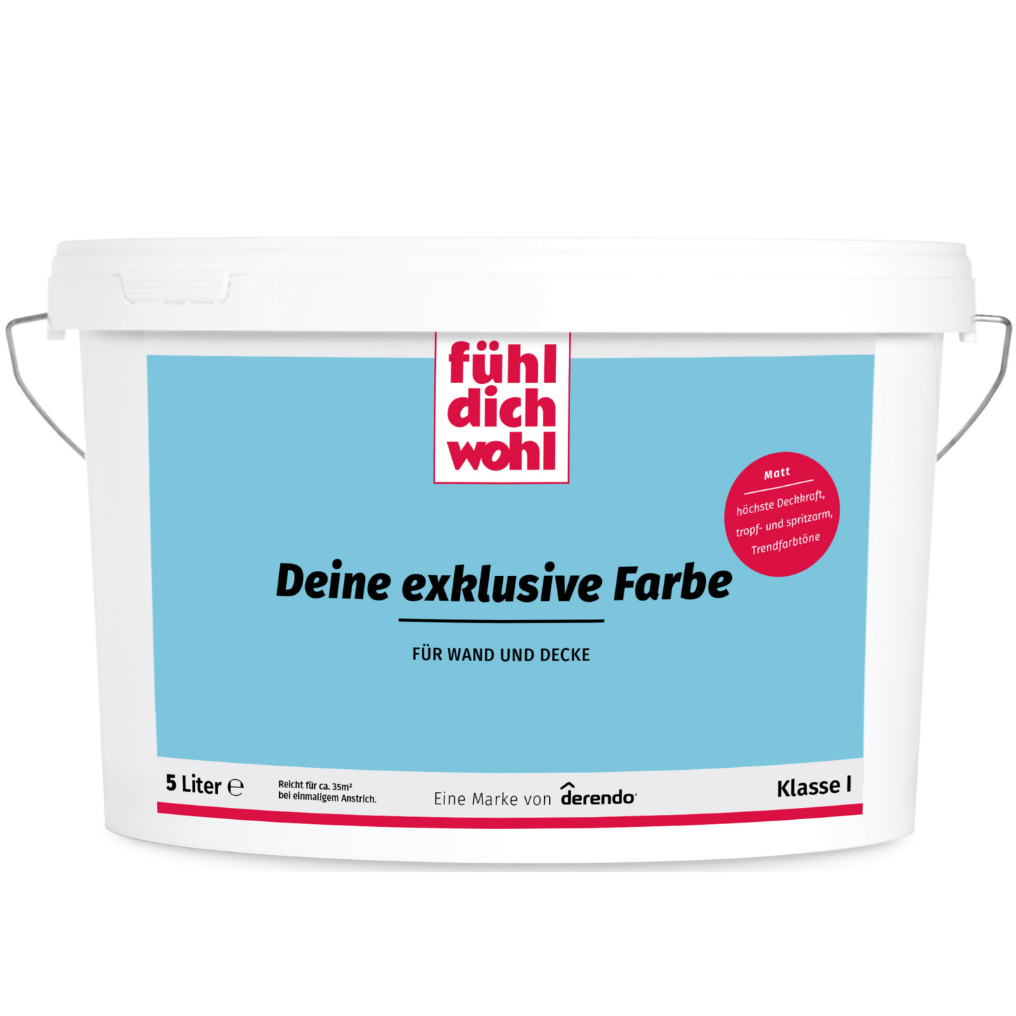 Fühl Dich Wohl Wandfarbe Aquamarin - 4251604911605 - Derendo