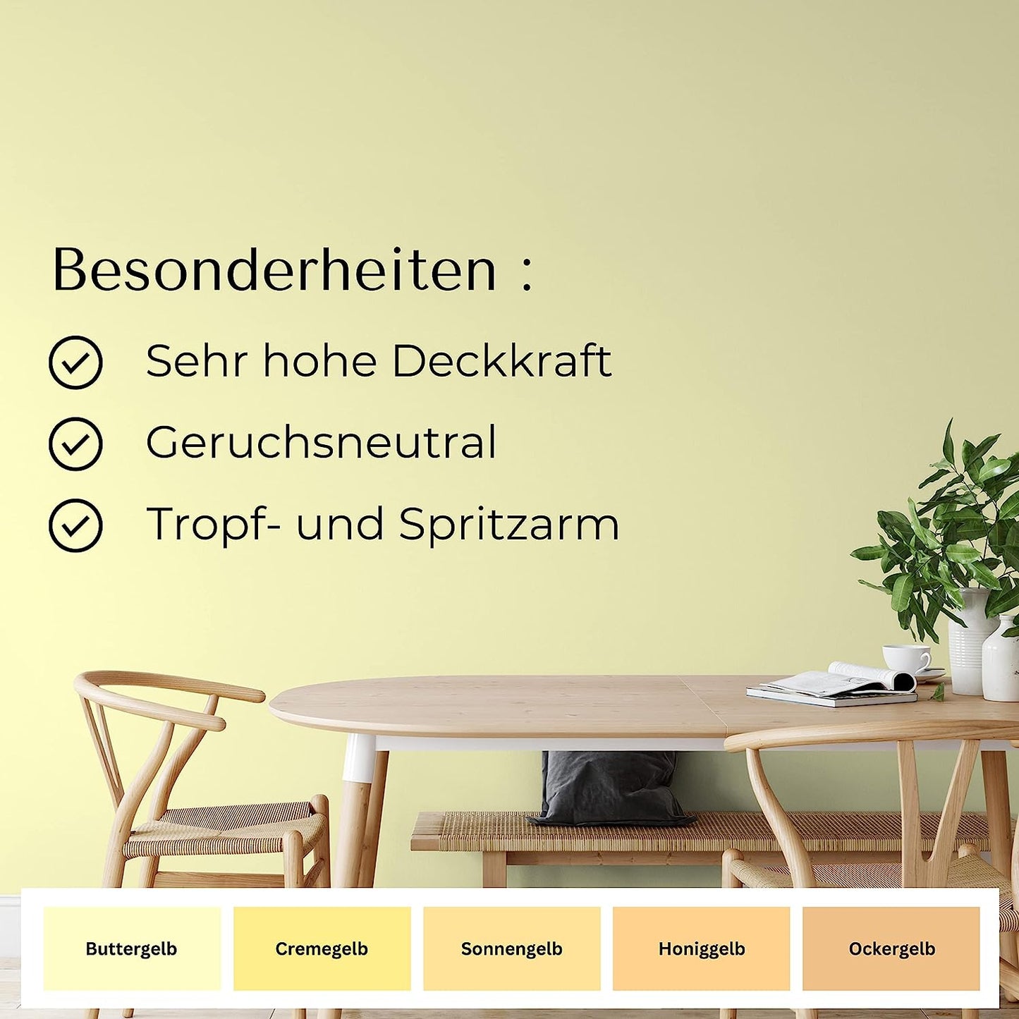 Fühl Dich Wohl Wandfarbe Buttergelb - 4251604902276 - Derendo