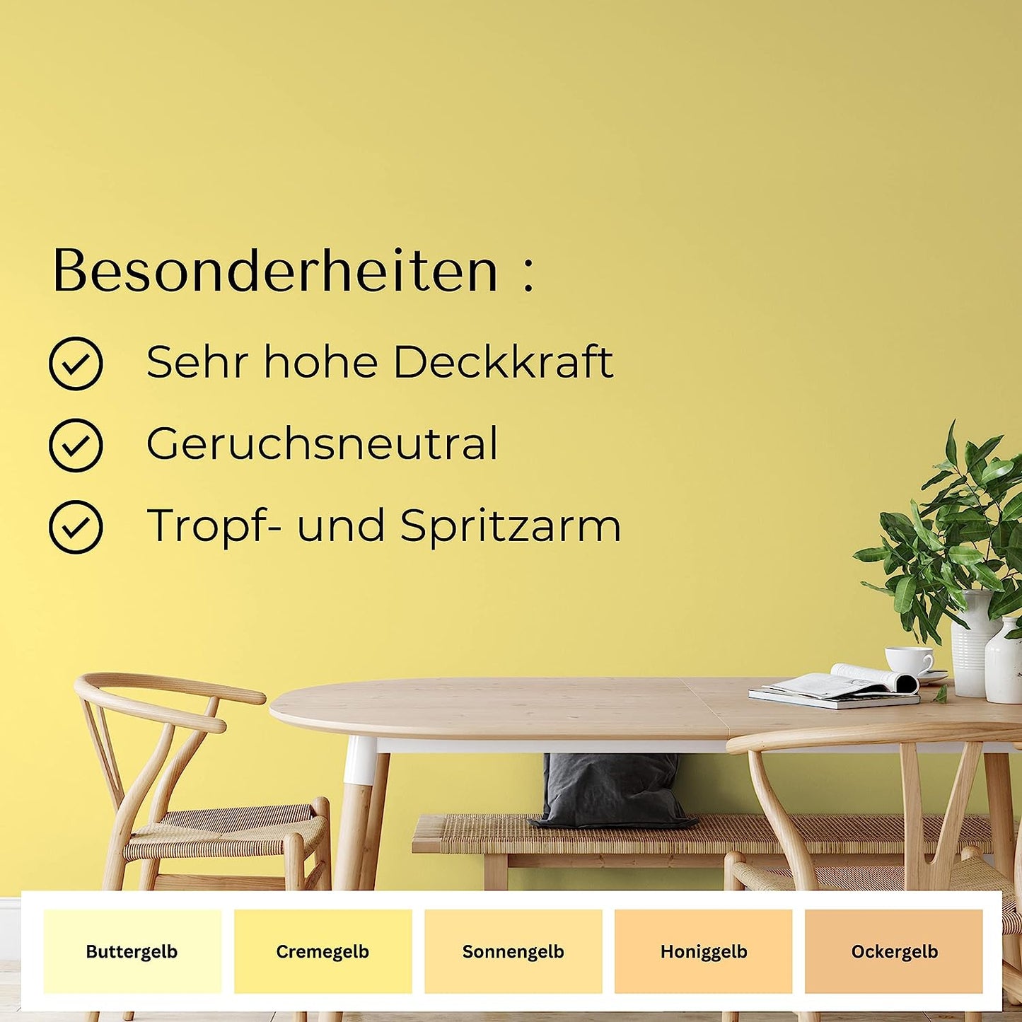 Fühl Dich Wohl Wandfarbe Cremegelb - 4251604902269 - Derendo