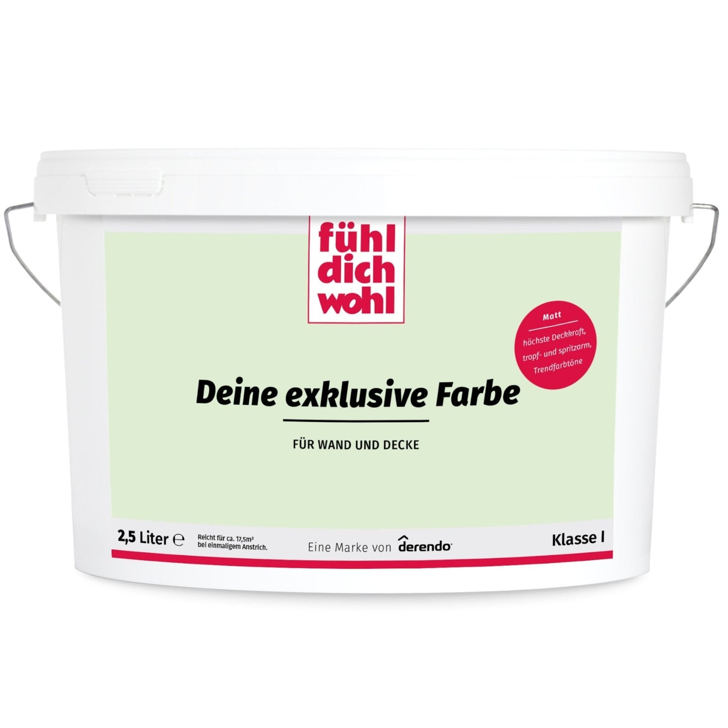 Fühl Dich Wohl Wandfarbe Eisgrün - 4251604911414 - Derendo