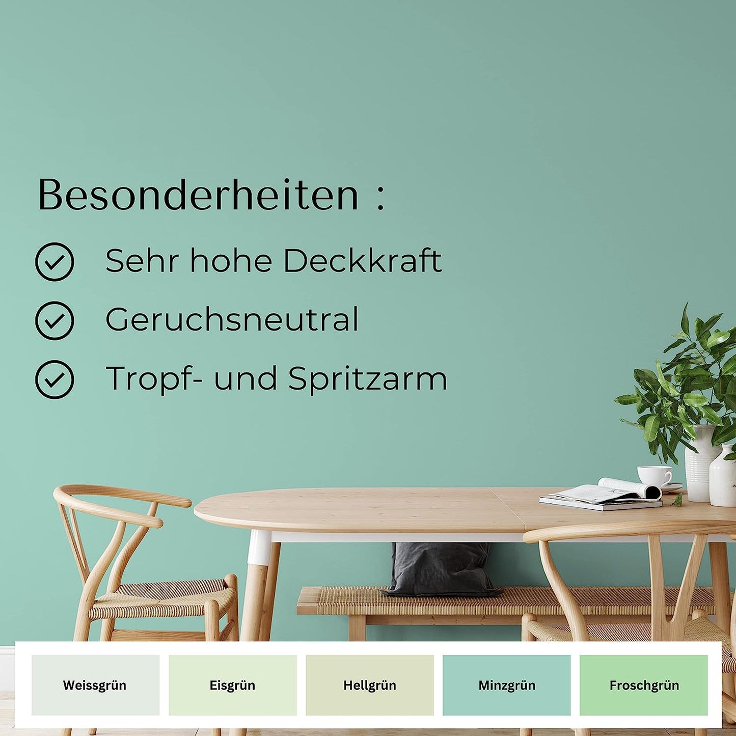 Fühl Dich Wohl Wandfarbe Minzgruen - 4251604910752 - Derendo