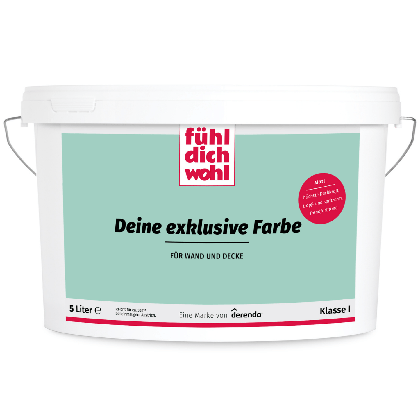 Fühl Dich Wohl Wandfarbe Minzgruen - 4251604911445 - Derendo