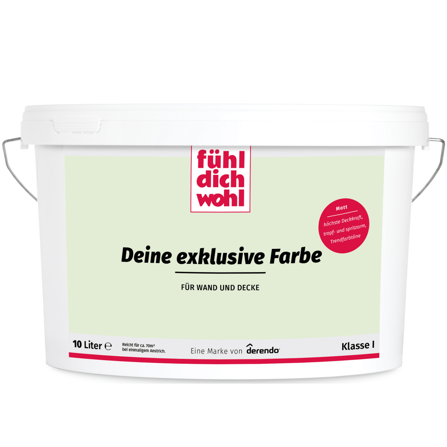 Fühl Dich Wohl Wandfarbe Pastellgrün - 4251604912916 - Derendo