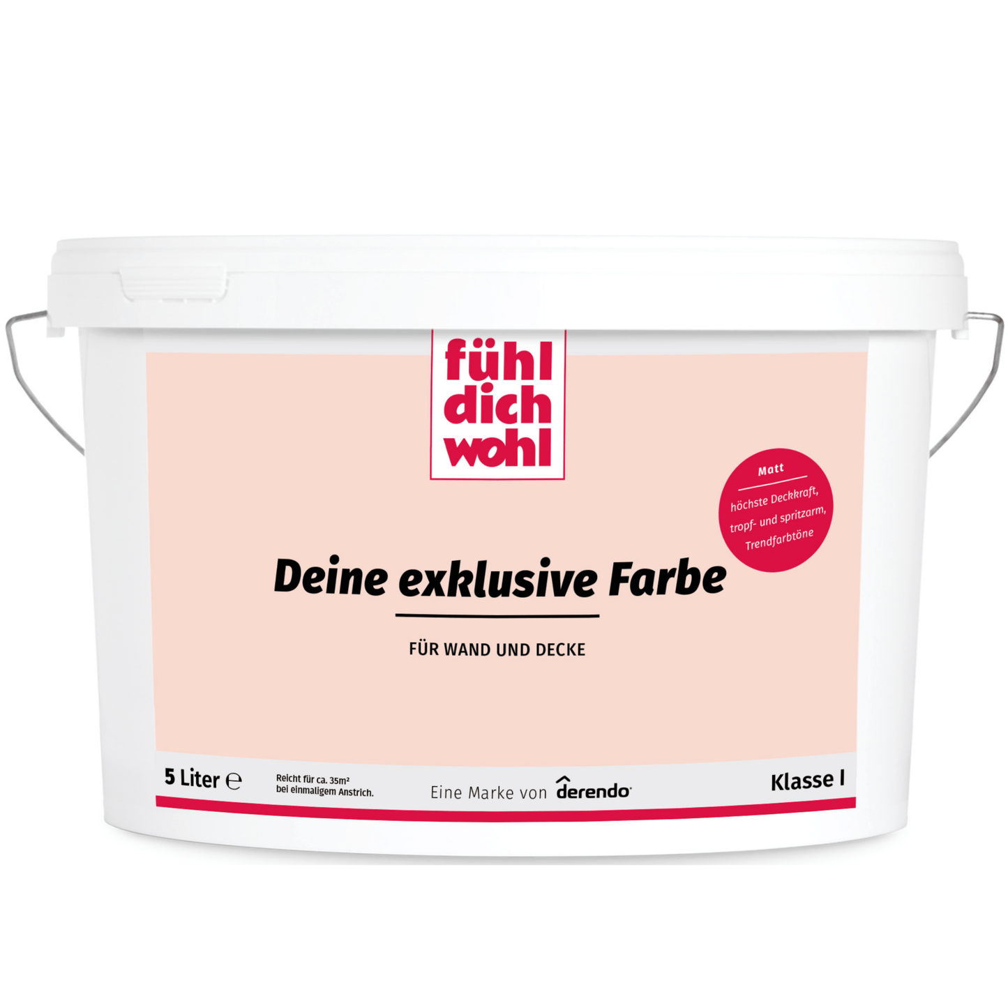 Fühl Dich Wohl Wandfarbe Rosa - 4251604912893 - Derendo