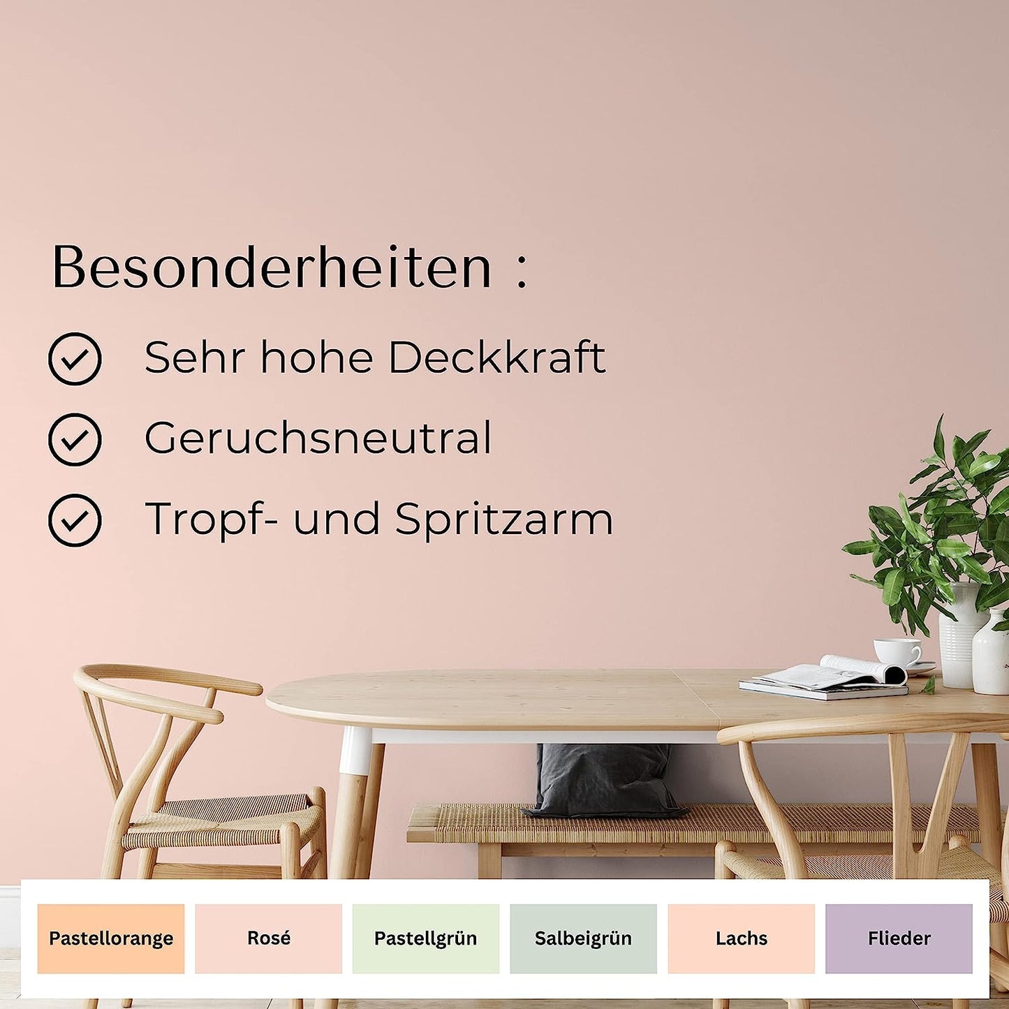 Fühl Dich Wohl Wandfarbe Rosa - 4251604912886 - Derendo