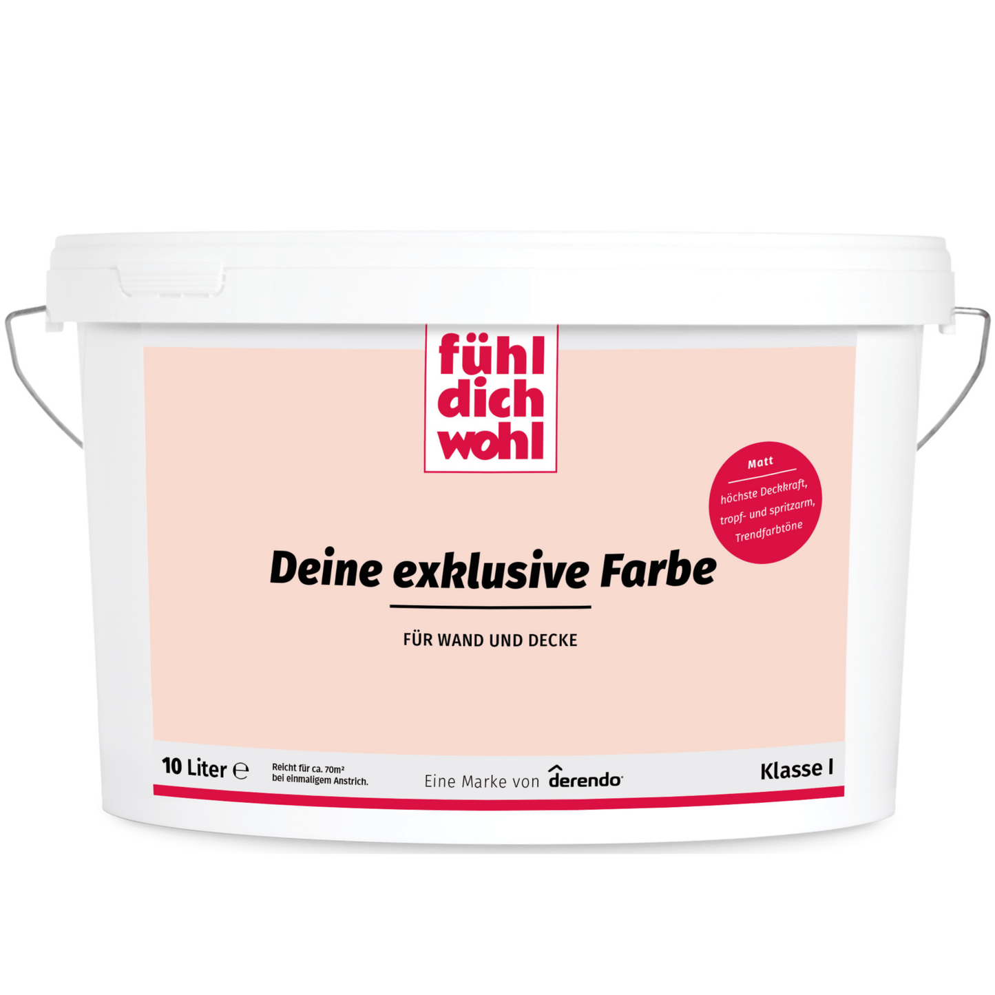 Fühl Dich Wohl Wandfarbe Rosa - 4251604912886 - Derendo