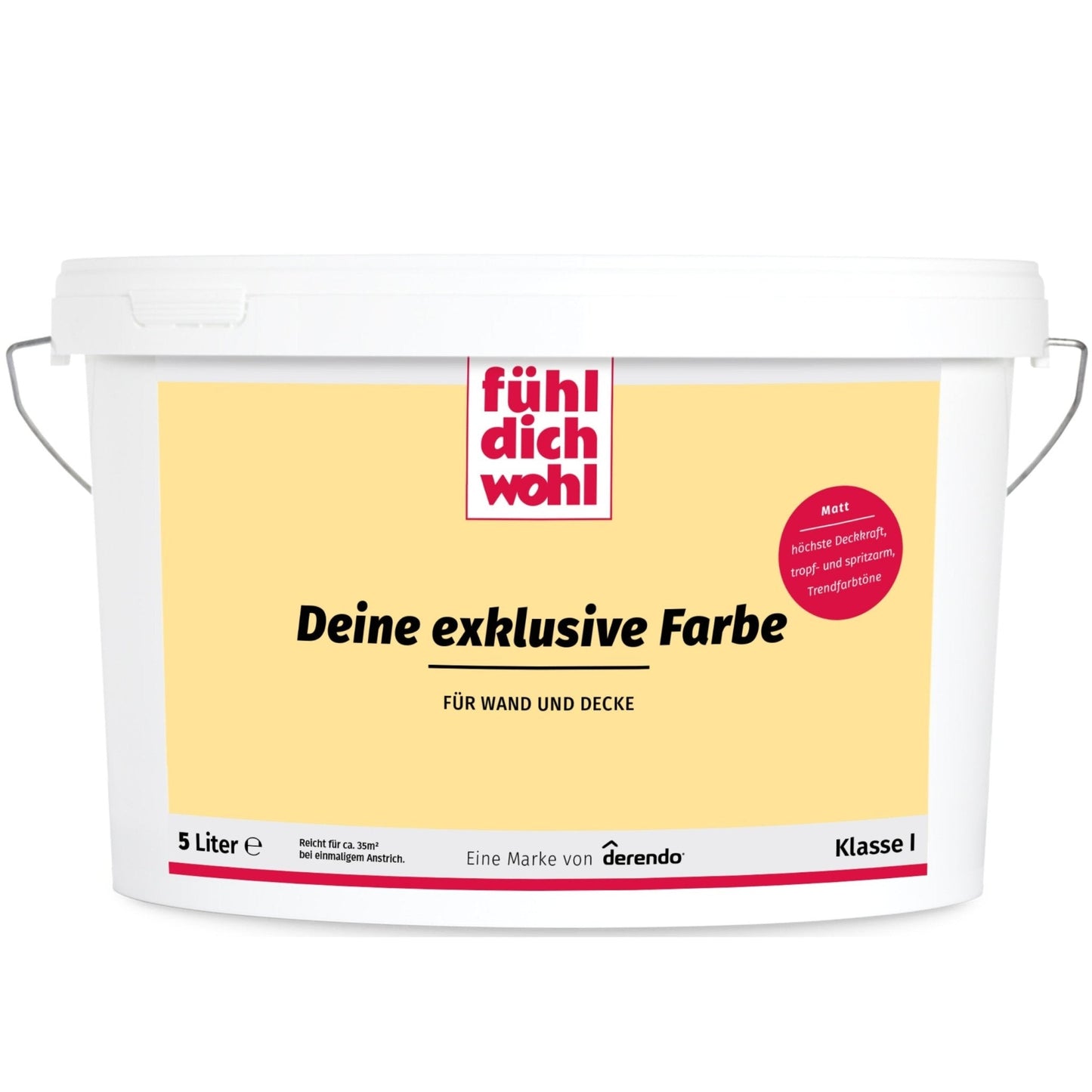 Fühl Dich Wohl Wandfarbe Sonnengelb - 4251604912022 - Derendo