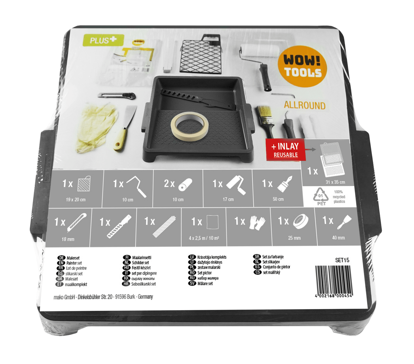 mako Maler - Kit 15 tlg. Allround WOW PLUS+ - 4002168000454 - Derendo