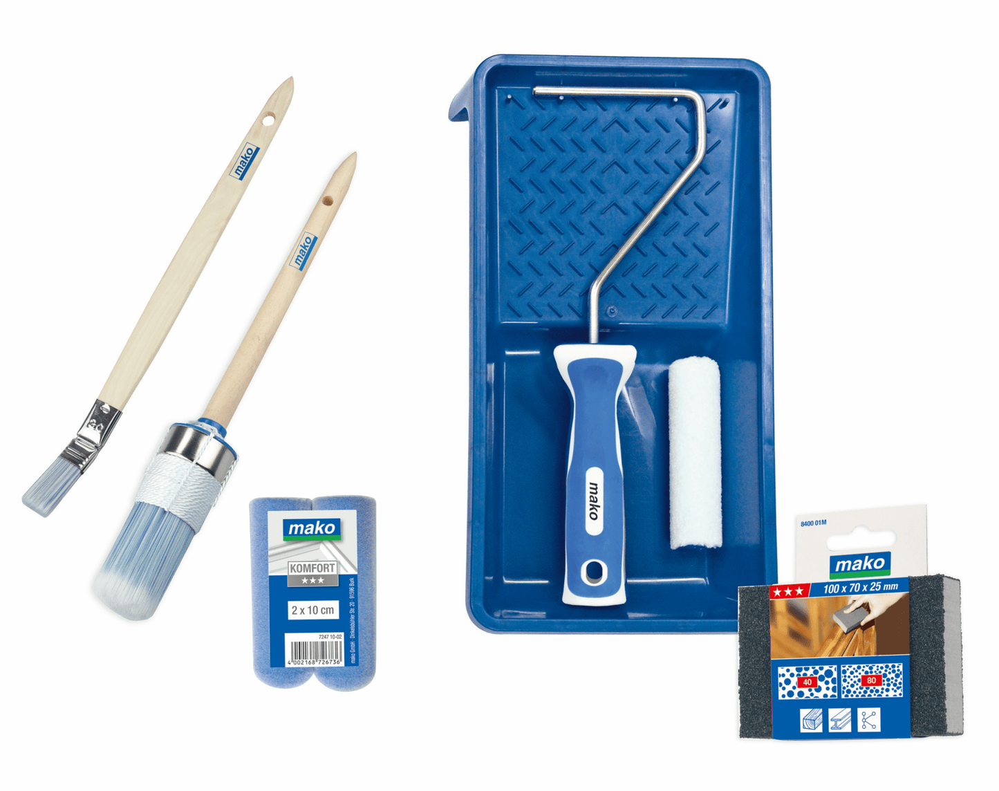 mako PREMIUM Malerset Innenbereich 6 tlg. - 4002168040108 - Derendo