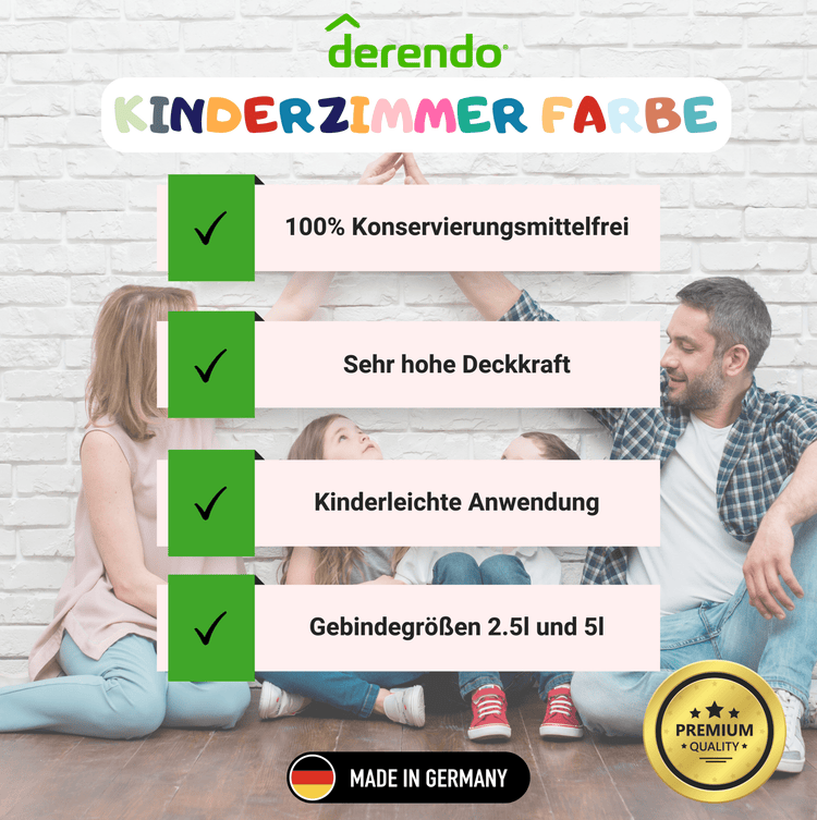 Konservierungsmittelfreie Kinderzimmerfarbe - Derendo