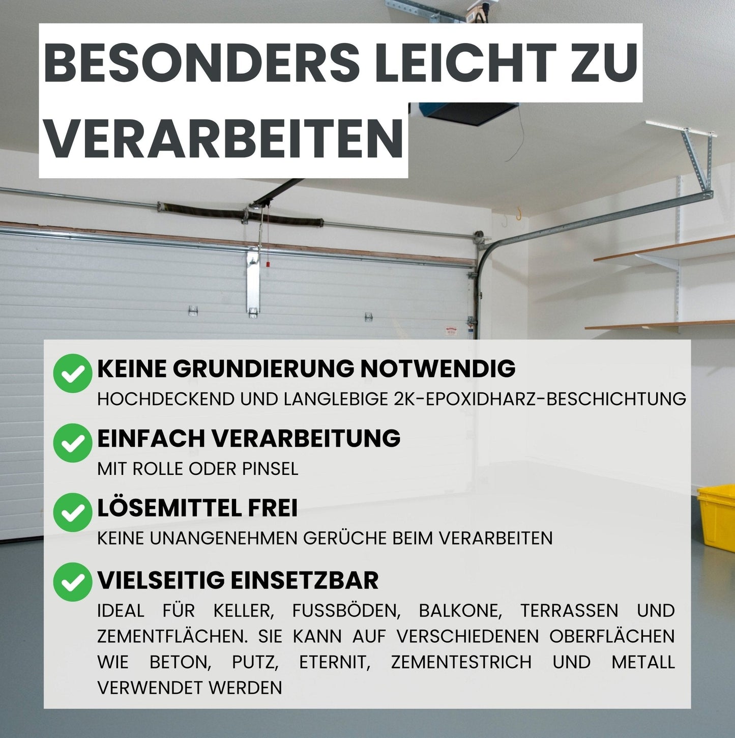 2K Betonfarbe Lack grau - RAL7016 in 2.5kg – Produktbild von Derendo