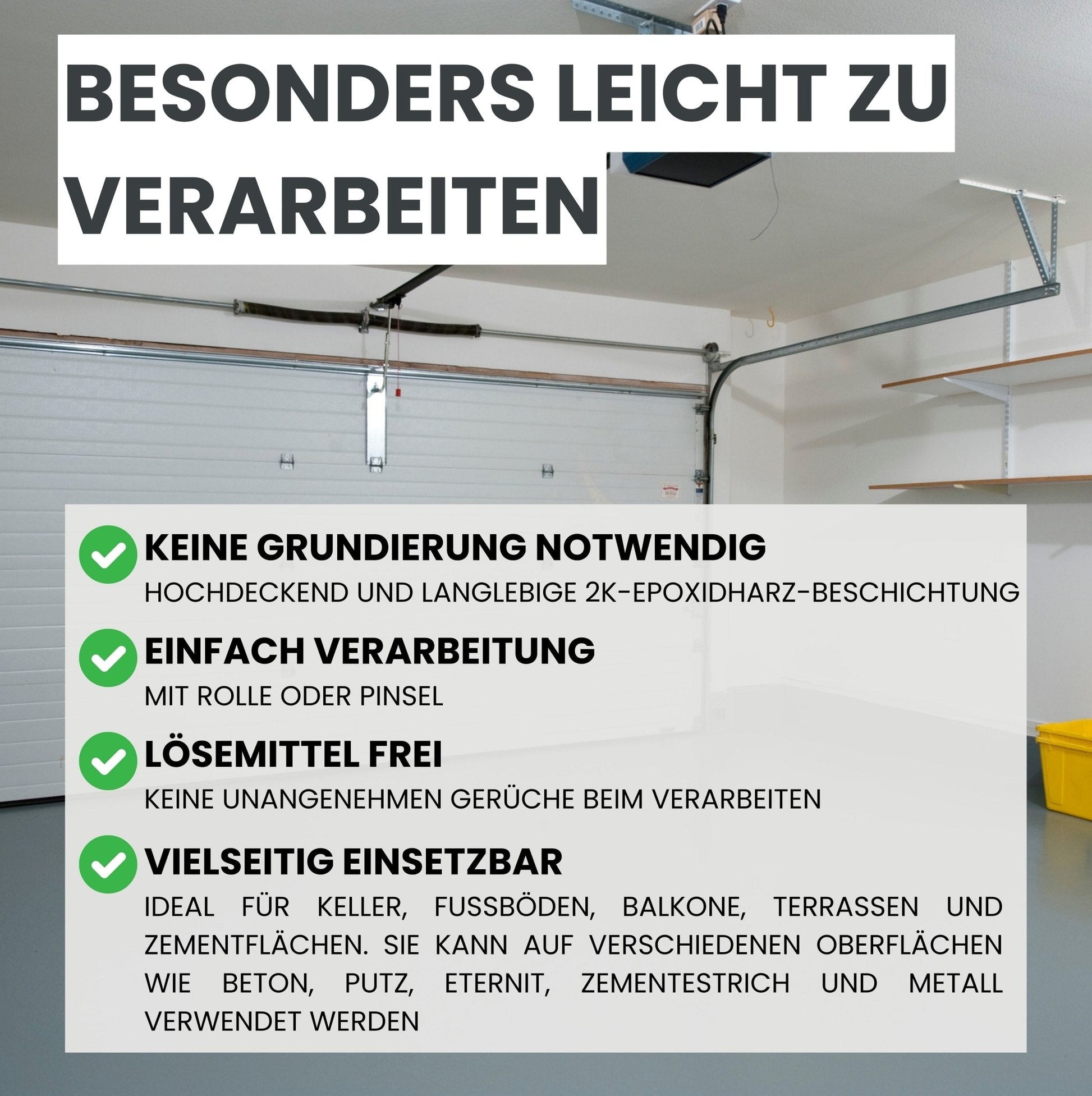 2K Betonfarbe Lack grau - RAL7016 in 2.5kg – Produktbild von Derendo