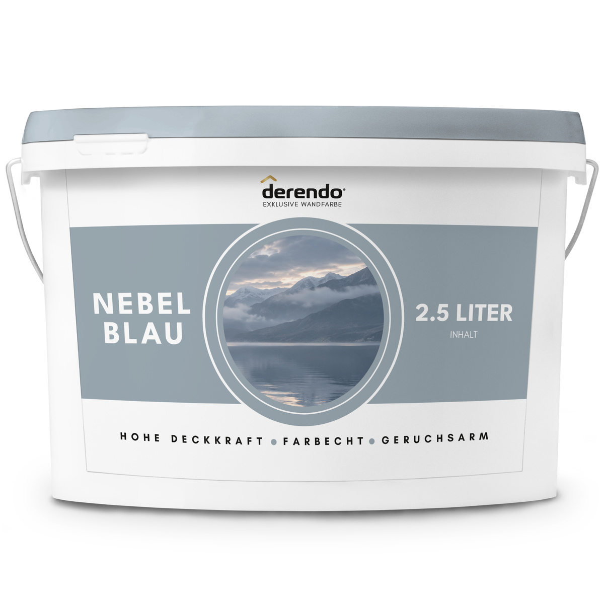 Derendo Exklusive Wandfarbe Nebelblau