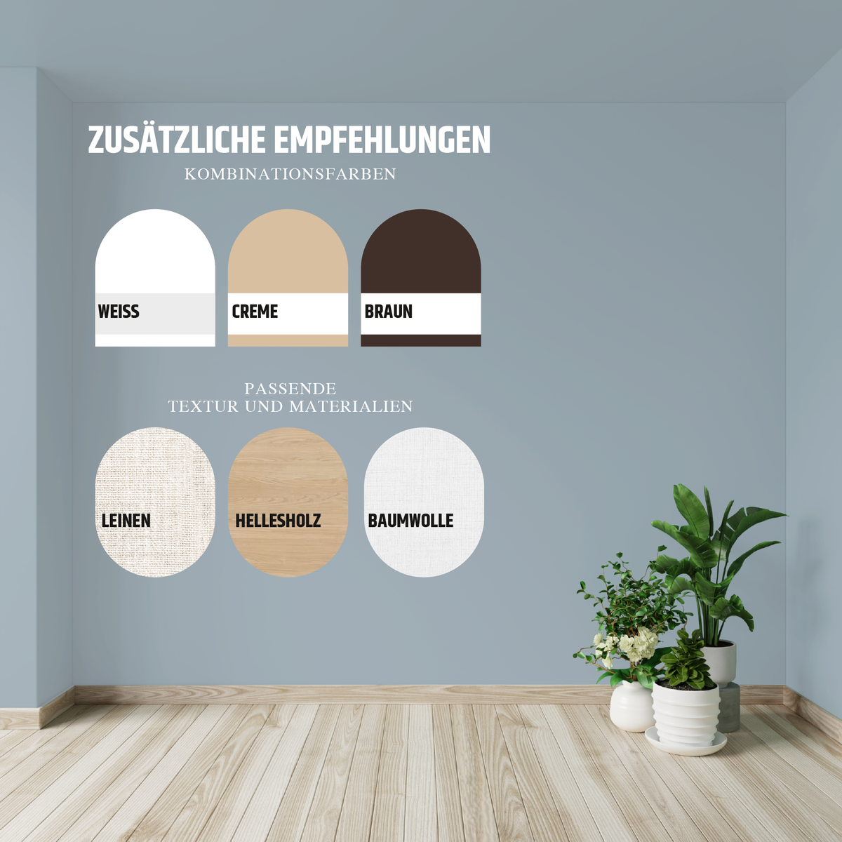 Derendo Exklusive Wandfarbe Nebelblau