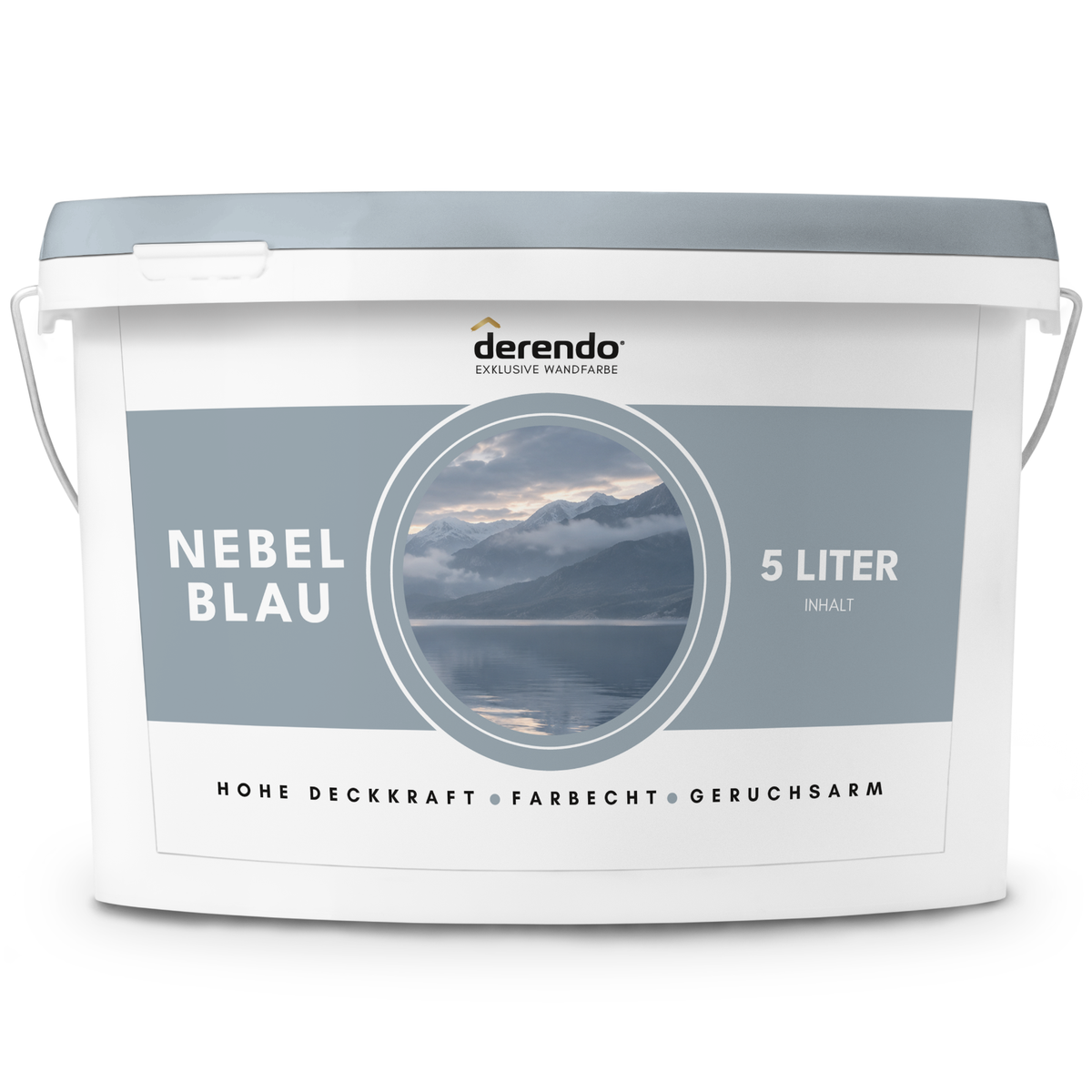 Derendo Exklusive Wandfarbe Nebelblau