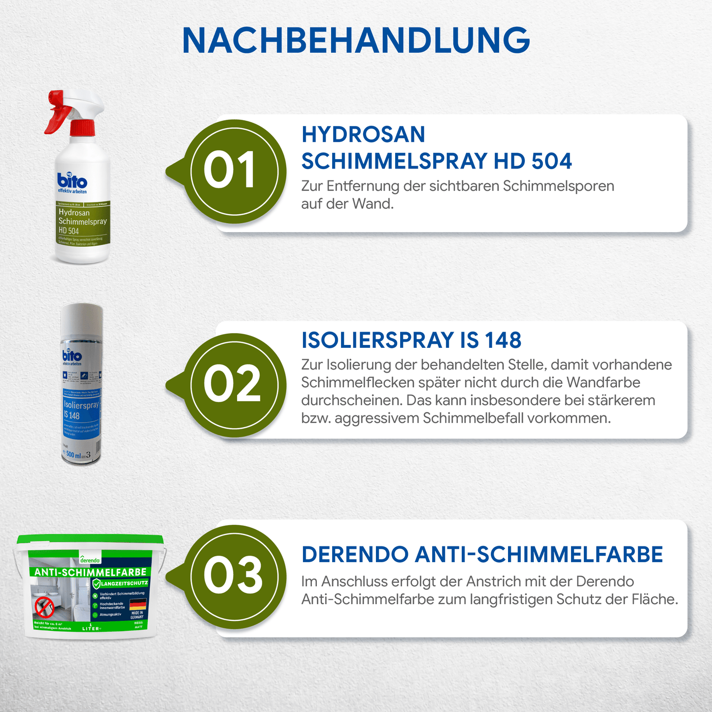 Bito Hydrosan® Profi Schimmelspray – Effektiver Schimmelentferner mit Chlor in – Produktbild von Derendo