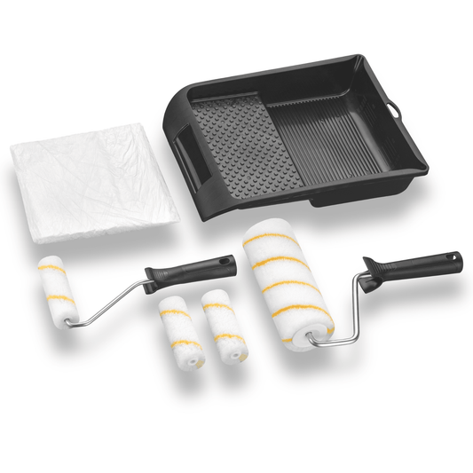 Derendo® 8 - teiliges Renovierungs - Set – Farbwalzen - Set für Wand - & Deckenanstriche in – Produktbild von Derendo