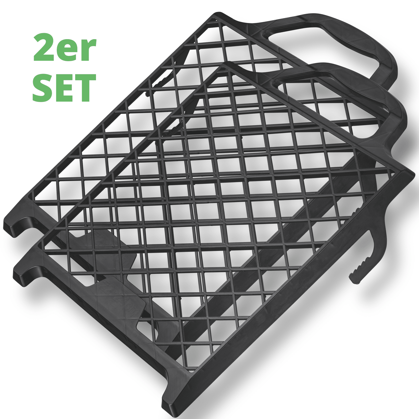 Derendo® Abstreifgitter Kunststoff 29 × 27 cm – schwarz, mit Haken in 1 Stück – Produktbild von Derendo