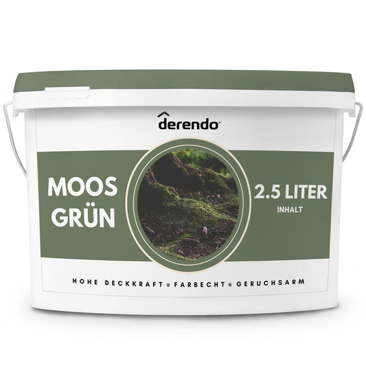 Derendo Exklusive Wandfarbe Moos Grün - 4251604928405 - Derendo