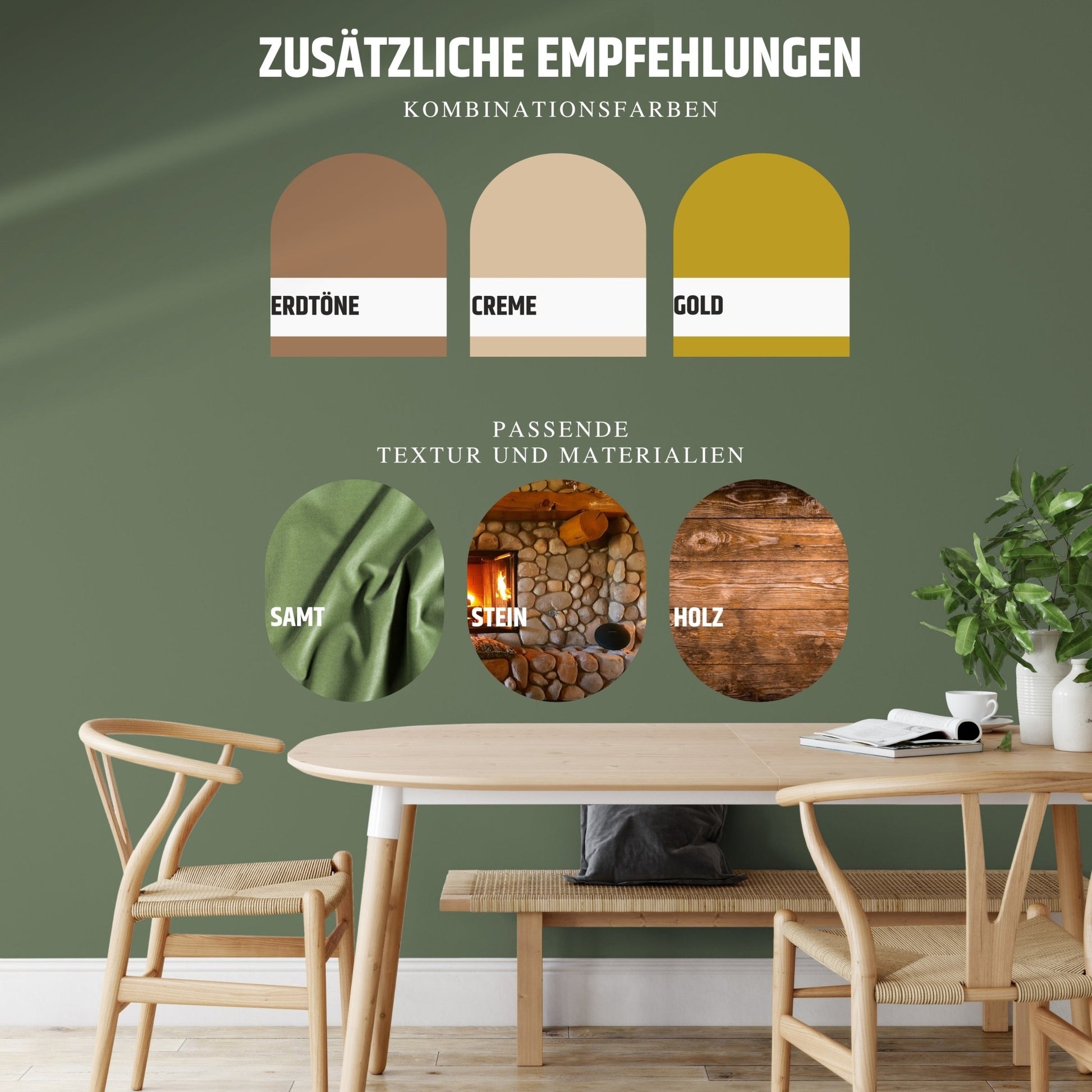 Derendo Exklusive Wandfarbe Moos Grün - 4251604928405 - Derendo