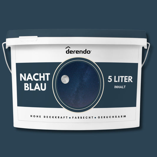 Derendo Exklusive Wandfarbe Nachtblau - 4251604928849 - Derendo