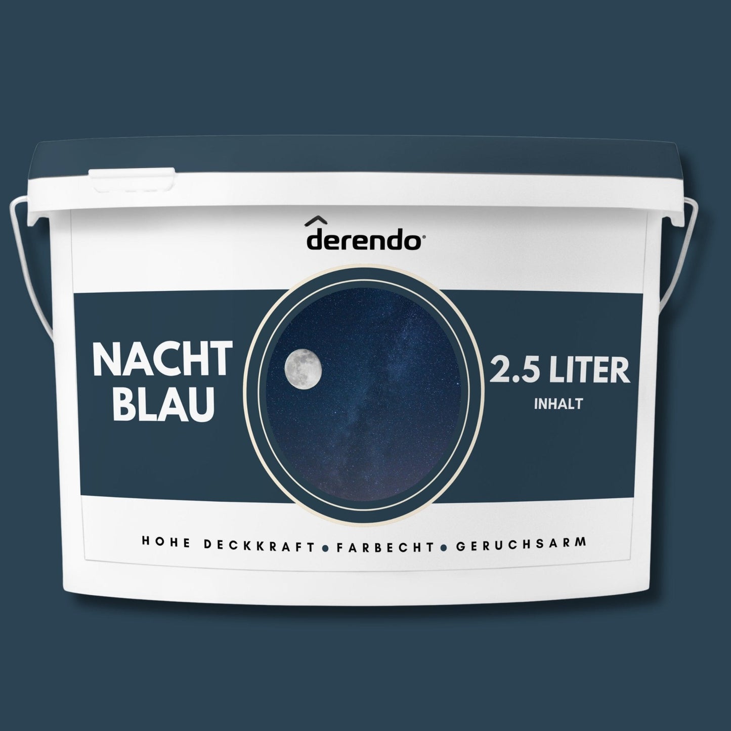 Derendo Exklusive Wandfarbe Nachtblau - 4251604928825 - Derendo