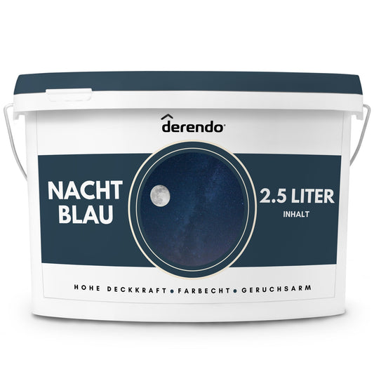 Derendo Exklusive Wandfarbe Nachtblau - 4251604928443 - Derendo