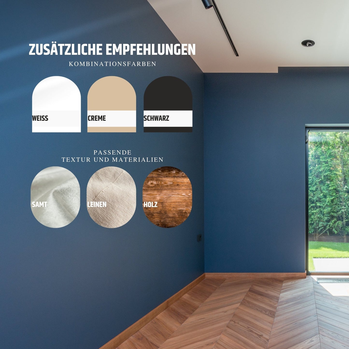 Derendo Exklusive Wandfarbe Nachtblau - 4251604928443 - Derendo