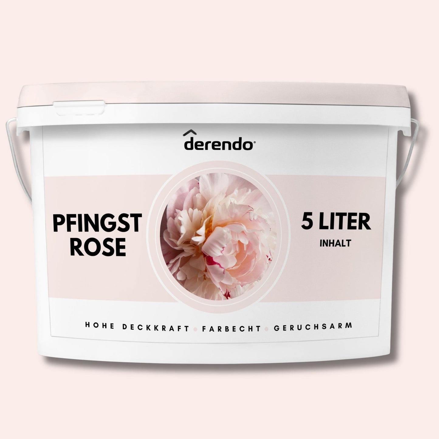 Derendo Exklusive Wandfarbe Pfingst Rose - 4251604928689 - Derendo