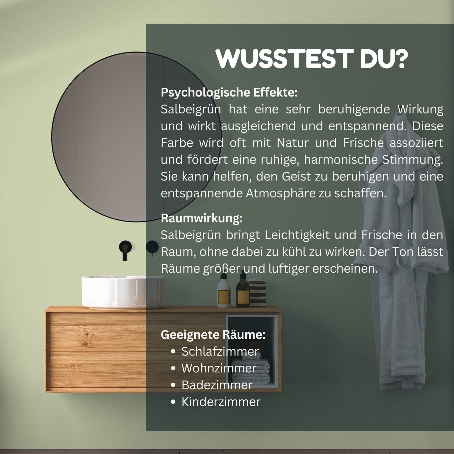 Derendo Exklusive Wandfarbe Salbei grün - 4251604928726 - Derendo