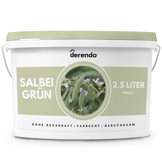 Derendo Exklusive Wandfarbe Salbei grün - 4251604928702 - Derendo