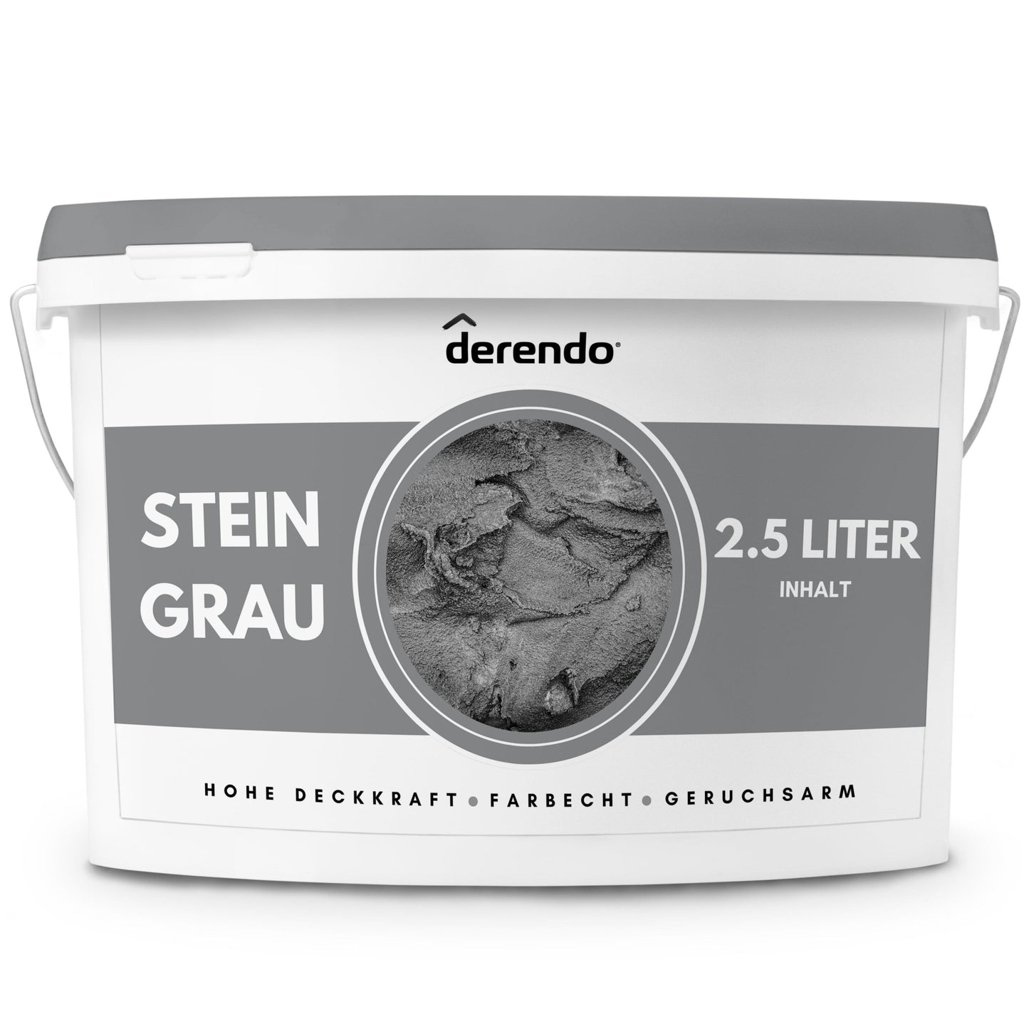 Derendo Exklusive Wandfarbe Steingrau - 4251604928764 - Derendo
