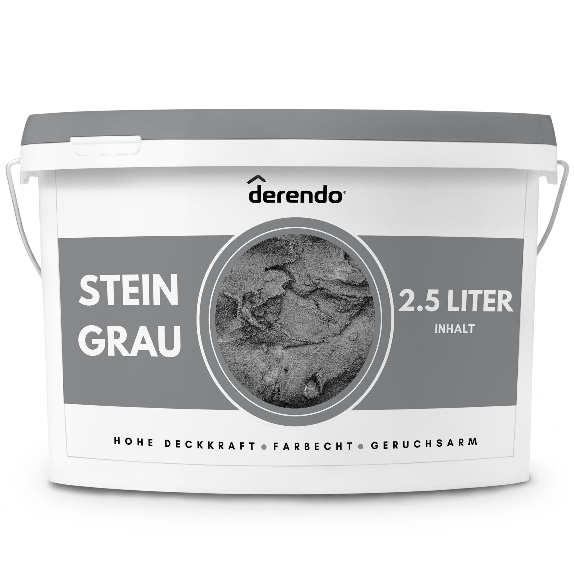 Derendo Exklusive Wandfarbe Steingrau - 4251604928764 - Derendo