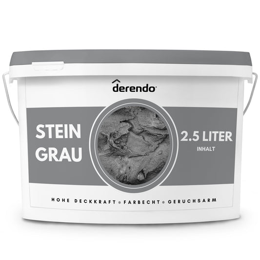 Derendo Exklusive Wandfarbe Steingrau - 4251604928764 - Derendo