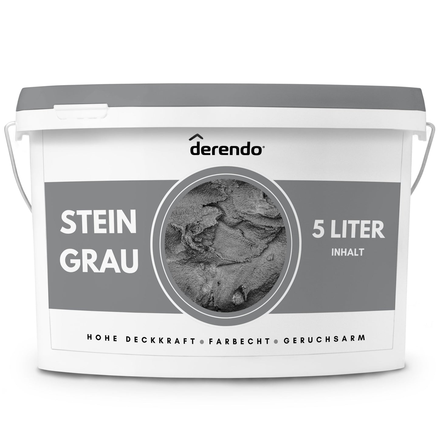 Derendo Exklusive Wandfarbe Steingrau - 4251604928788 - Derendo