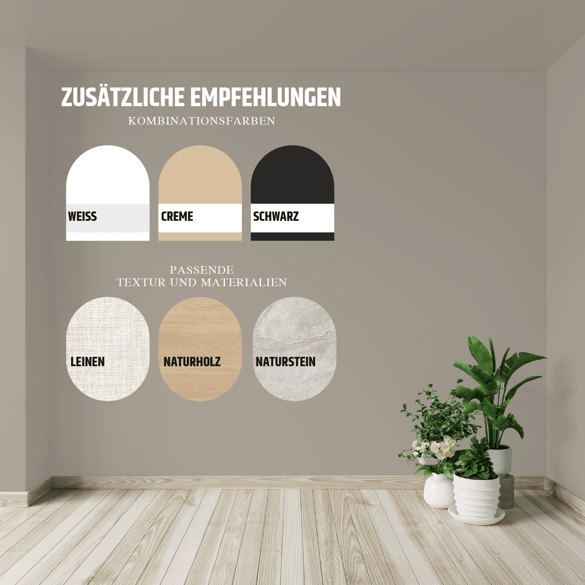 Derendo Exklusive Wandfarbe Taupe in 2.5l – Produktbild von Derendo
