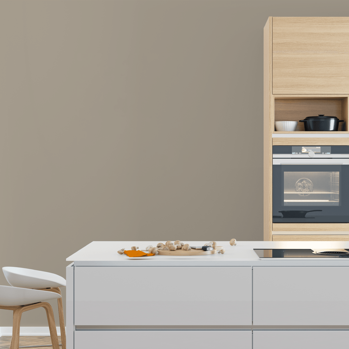 Derendo Exklusive Wandfarbe Taupe in 2.5l – Produktbild von Derendo