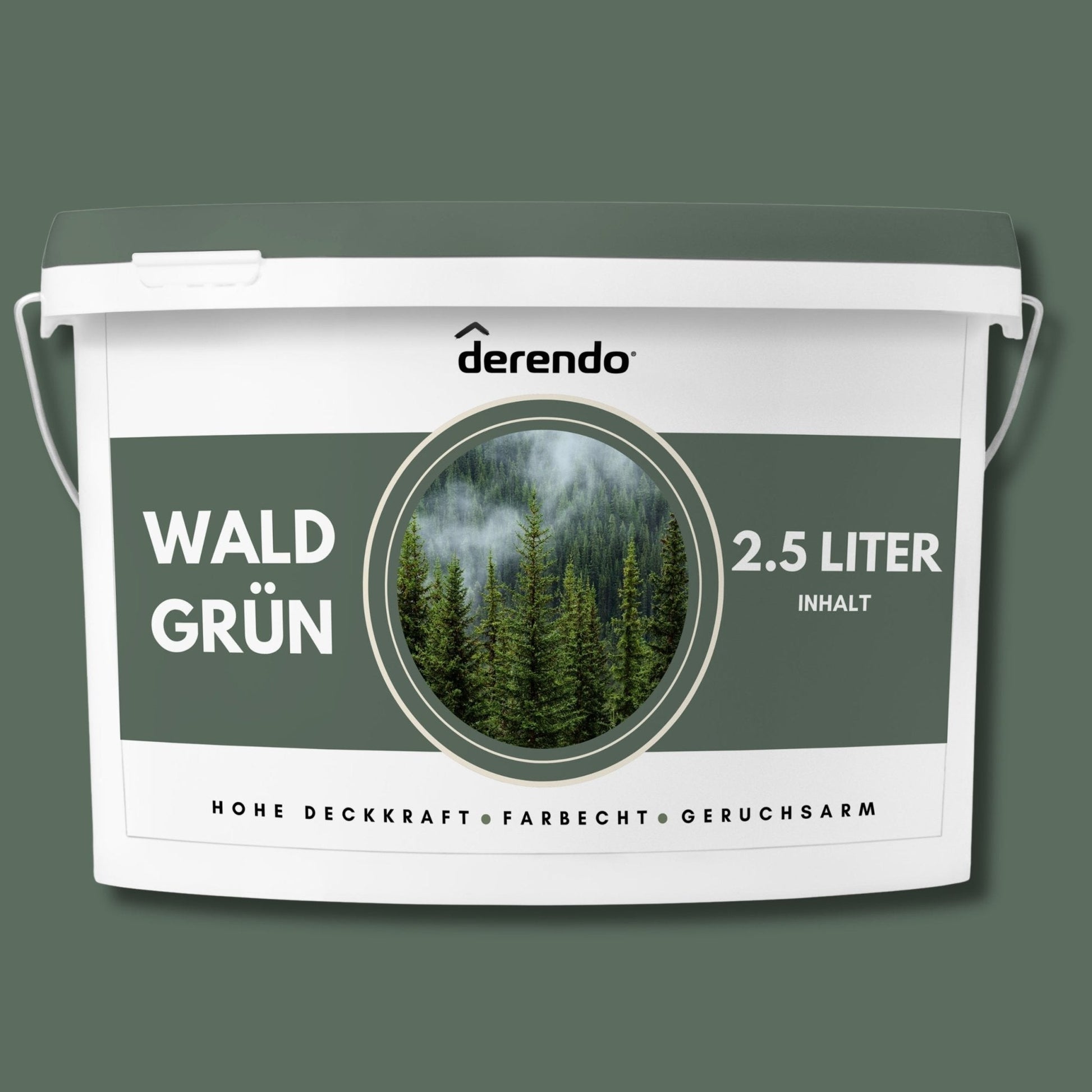 Derendo Exklusive Wandfarbe Waldgrün in 5l – Produktbild von Derendo